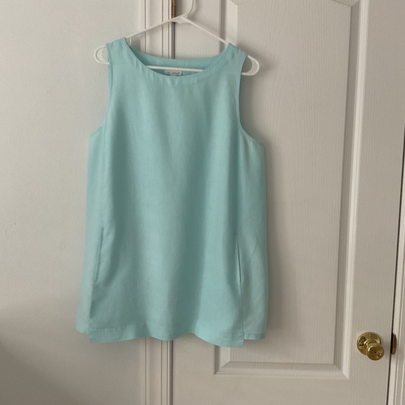 J Jill Sleeveless Linen Tunic Top - Medium - Picture 2 of 5